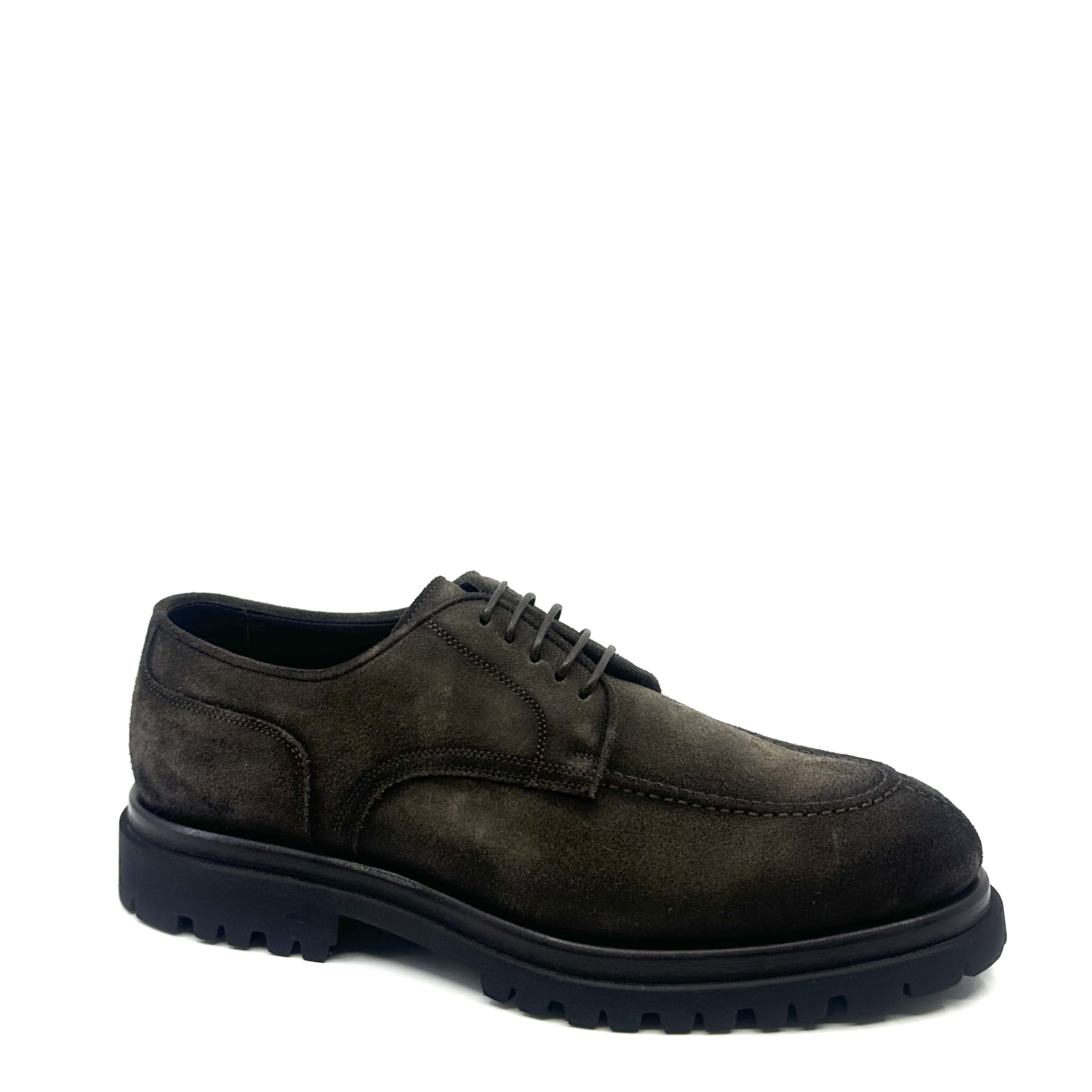 Derby à plateau en Velours Palissandro Franceschetti