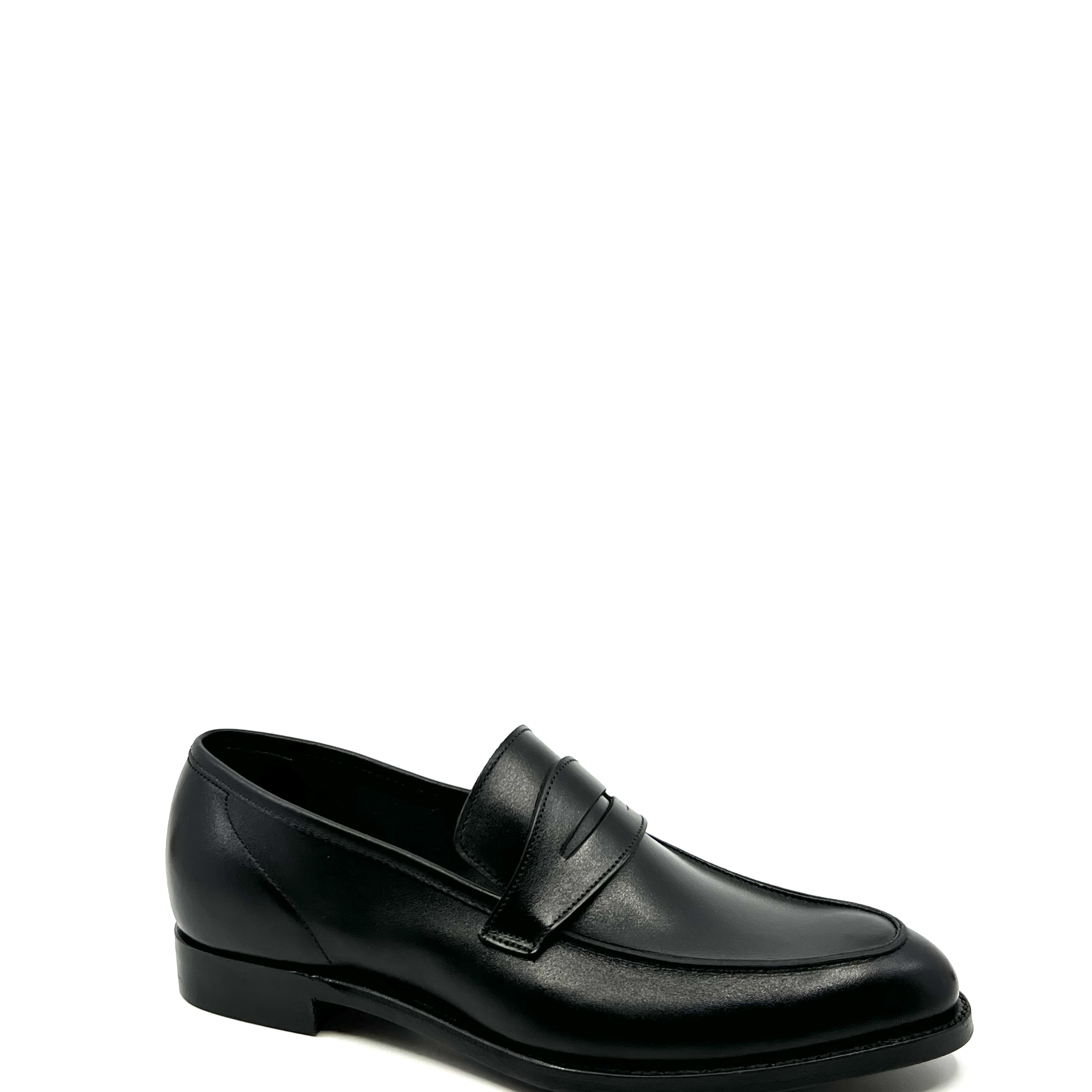 mocassin Lucy Crockett & jones en cuir black cavalry