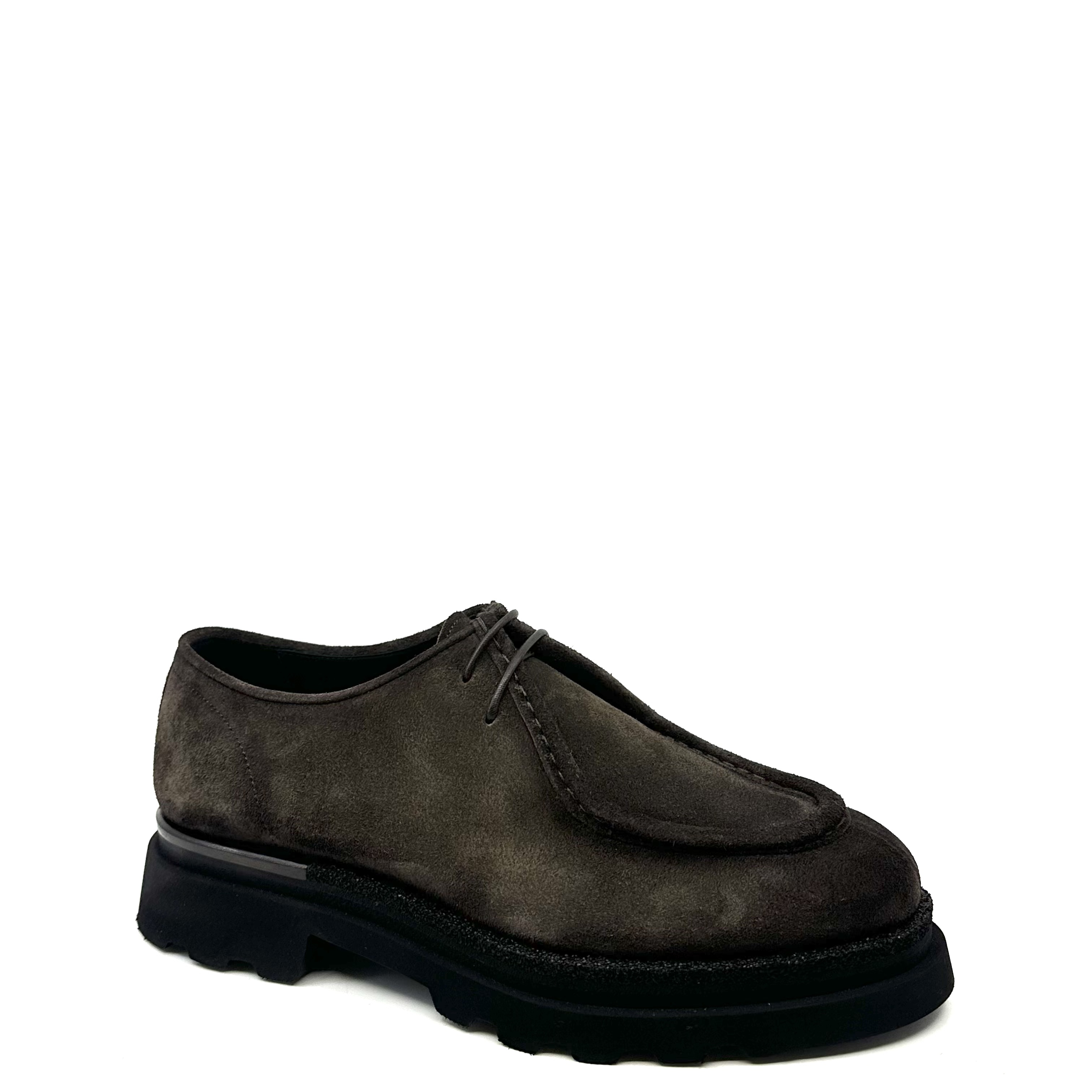 Derby à plateau en Velours Palissandro Franceschetti