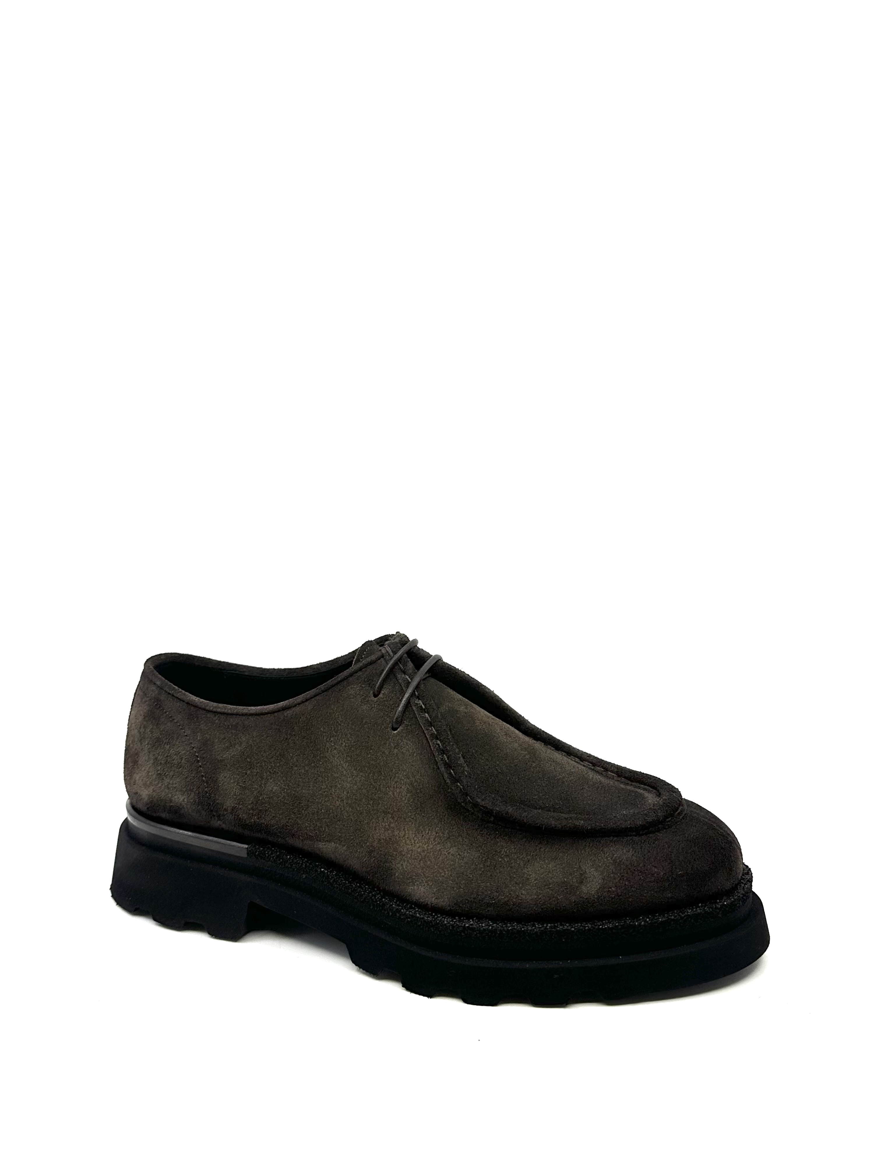 Derby à plateau en Velours Palissandro Franceschetti