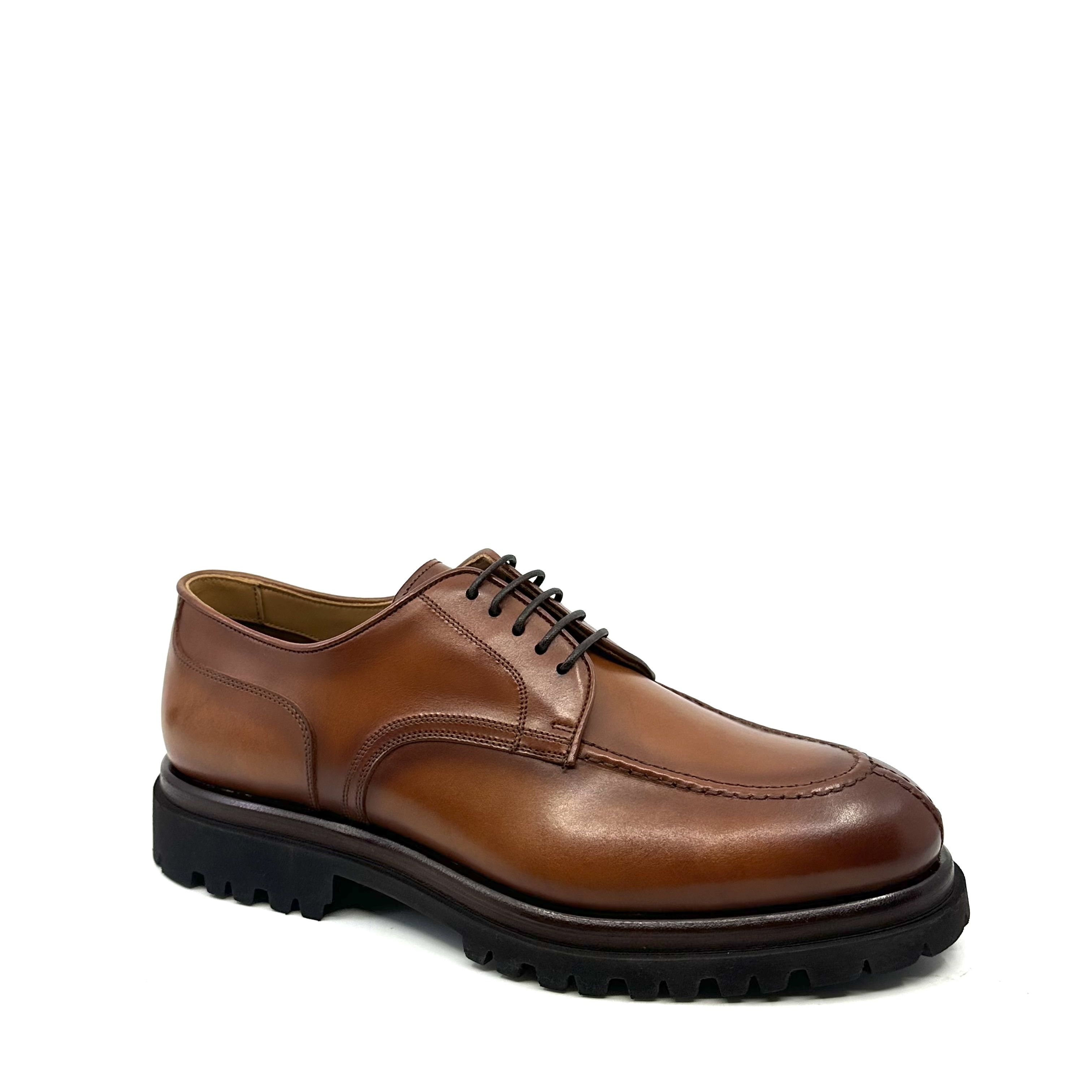 Derby à plateau en Cuir lisse Gold Franceschetti