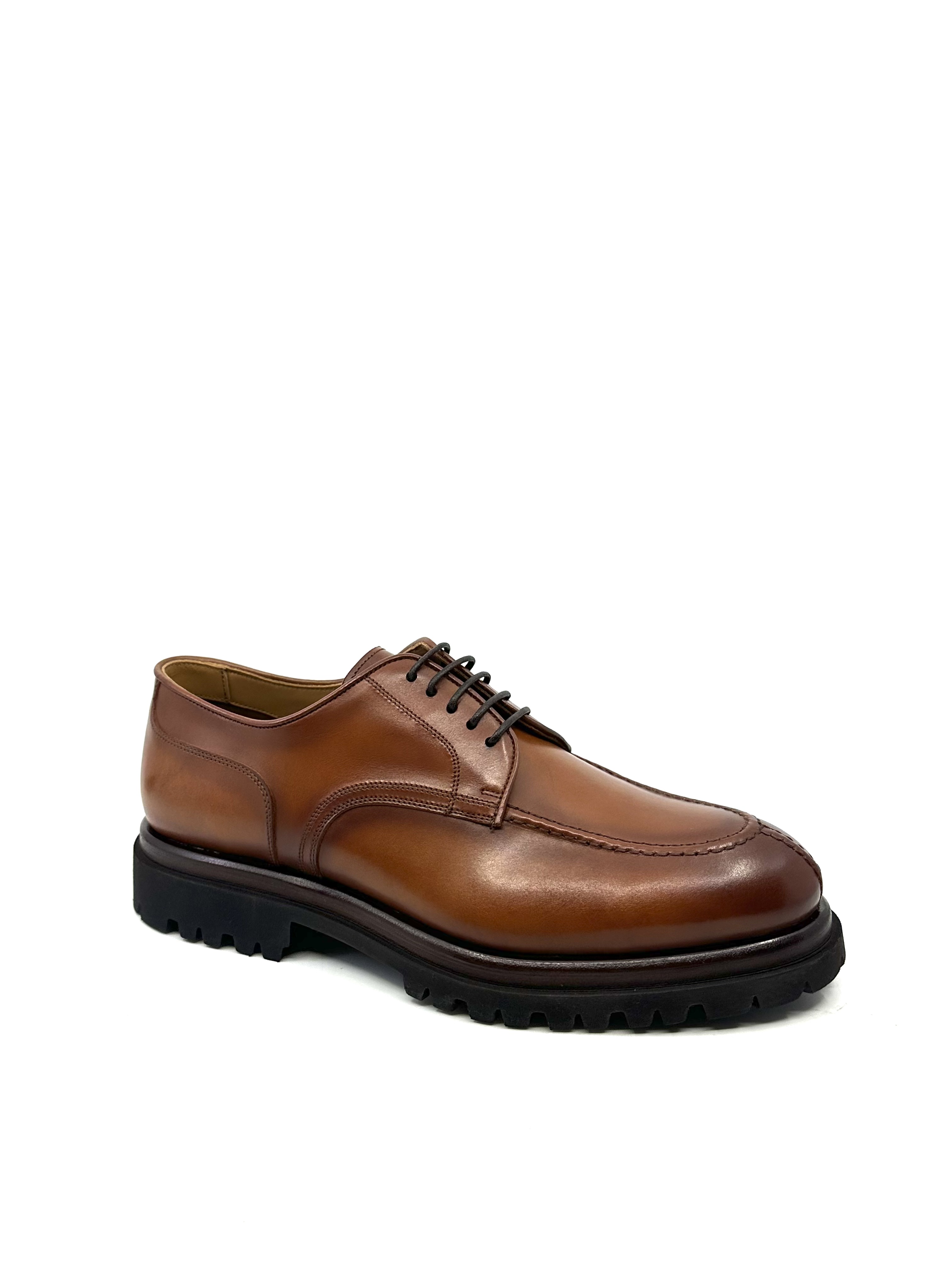 Derby à plateau en Cuir lisse Gold Franceschetti